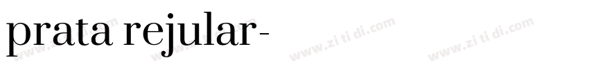 prata rejular字体转换